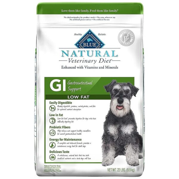 Gastrointestinal Support Dry Dog Food with Prebiotic Fibers and Omega Fatty Acids