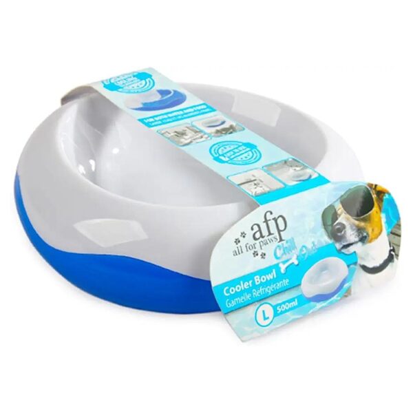 Gel Core Dog Cooler Bowl Keeps Water Cool for Hours