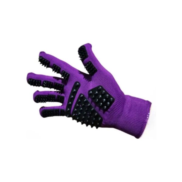 Gentle Deshedding Brush Glove for Long & Short Hair Dogs, Cats, Rabbits, and Horses