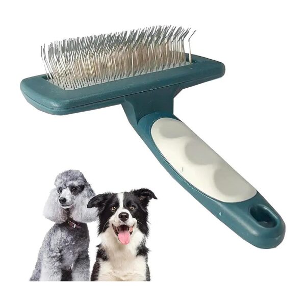 Gentle Dog Brush for Long Haired Dogs with Curly Coats