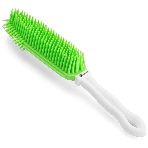 Gentle Dog Hair and Lint Remover Brush for Vinyl, Polyester, and Suede