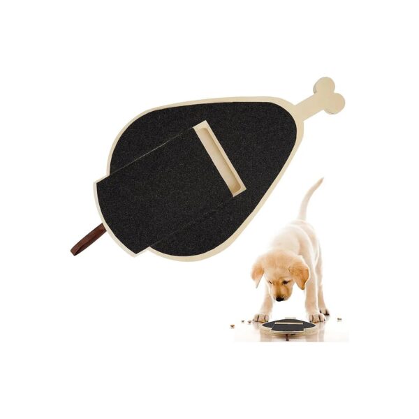 Gentle Dog Nail Clippers and Wooden Nail Scratch Board with Treat Dispenser