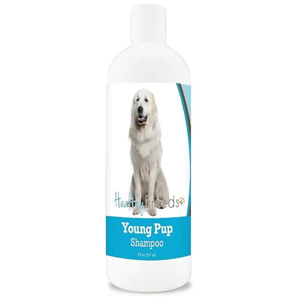 Gentle Dog Shampoo for Young Pups with Natural Baby Powder Scent