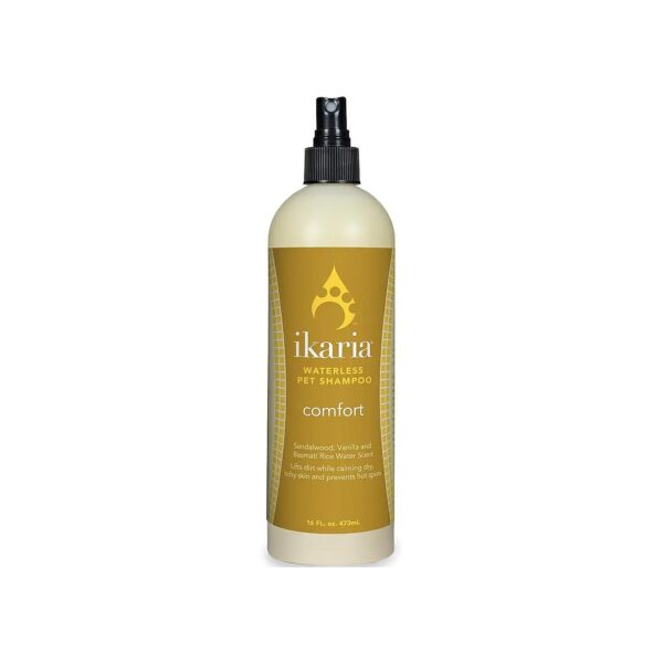 Gentle, Effective, and Relaxing Waterless Shampoo for Pets, Vanilla and Sandalwood Scent