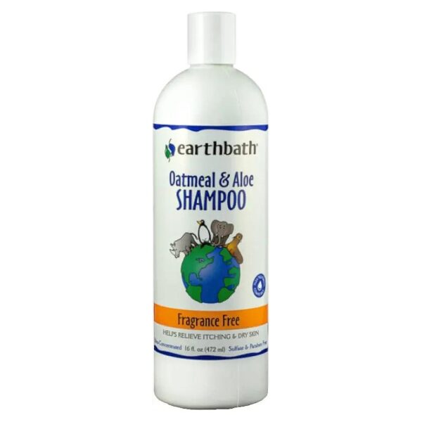 Gentle, Fragrance-Free Oatmeal Shampoo for Itchy, Dry Skin Relief in Dogs