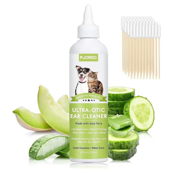 Gentle, Non-Irritating Ear Cleaner for Cats and Dogs