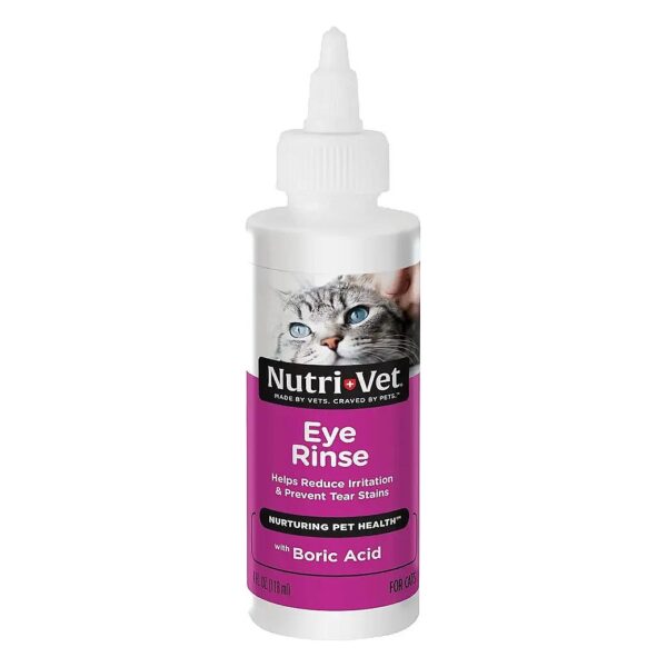 Gentle, Non-Irritating Eye Rinse for Cats, Removes Debris, Prevents Stains