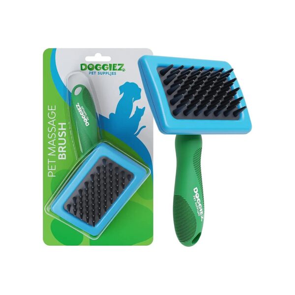 Gentle Pet Brush with Soft Bristles for Massage and Hair Removal