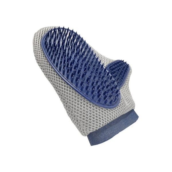 Gentle Pet Grooming Mitt with Breathable Fabric for Hand Comfort