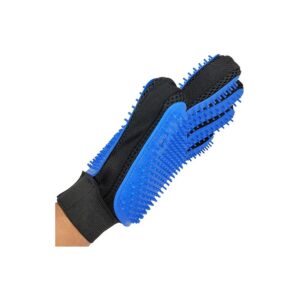 Gentle Silicone Pet Grooming Glove with Massage and Deshedding Features for Cats and Dogs