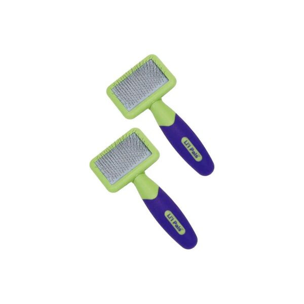 Gentle Slicker Brush for Removing Pet Mats Tangles and Loose Hair Fast