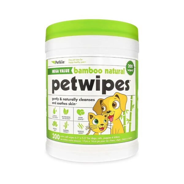 Gentle and Convenient Pet Wipes for Dogs and Cats - Perfect for Home and Travel Use