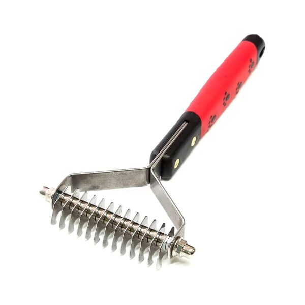 Gentle and Effective 13-Blade Undercoat Rake for Pet Grooming