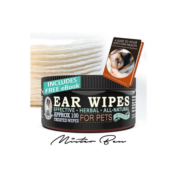 Gentle and Effective Ear Cleaner Wipes for Pets with Inflamed Ears