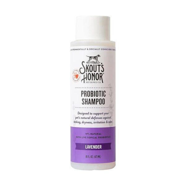 Gentle and Effective Probiotic Shampoo for Dogs with Soothing Lavender