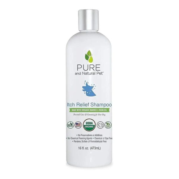 Gentle and Effective USDA Certified Organic Shampoo for Anti-Itch and Skin Relief