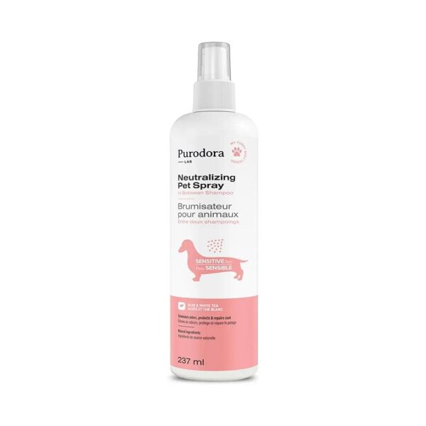 Gentle and Non-Irritating Dog Odor Spray for Sensitive Skin and Coat