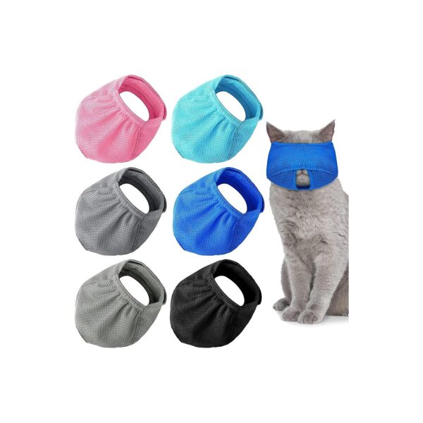 Gentle and Soft Cat Muzzle Covers for Trimming and Grooming