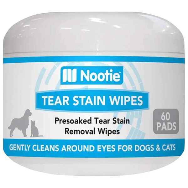 Gently Remove and Prevent Tear Stains with Aloe Vera Wipes for Dogs and Cats