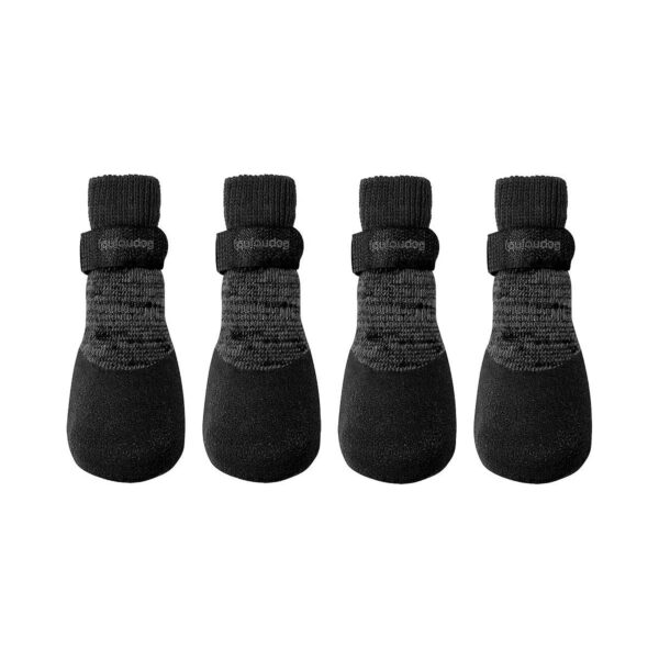 Genuine Black Rubber Dipped Socks for X-Large Dogs