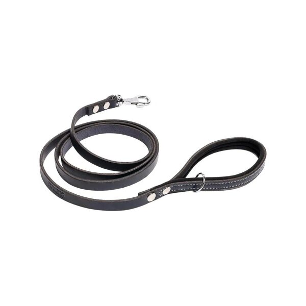 Genuine Leather Dog Leash for Medium & Small Dogs Strong and Durable Training Leash