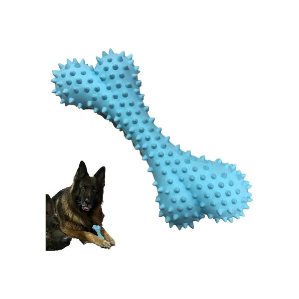 German Shepherd Tested Natural Rubber Bone Chew Toy for Small to Large Dog Breeds