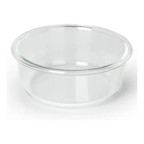 Glass Small Dog and Cat Bowls 18 Ounces Transparent Dishware for Pets