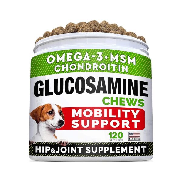 Glucosamine and Omega-3 Treats for Dog Hip and Joint Care