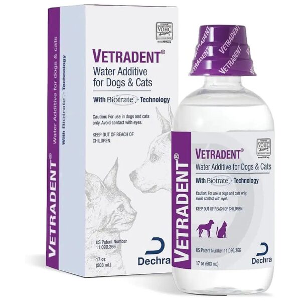 Good Dental Hygiene for Dogs and Cats with Tartar Reducing Water Additive