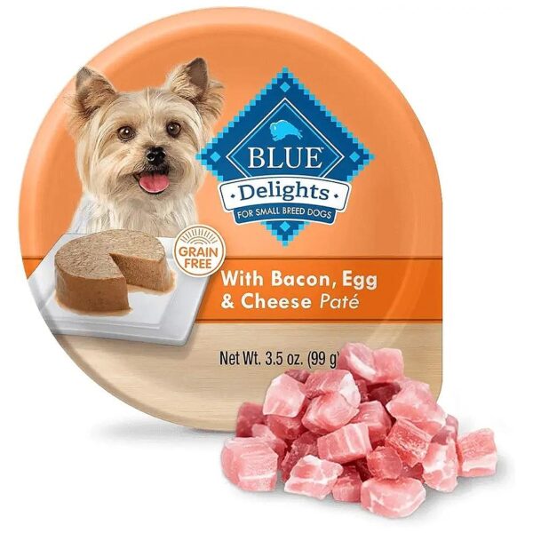 Gourmet Wet Dog Food with Bacon, Egg, and Cheese Flavor