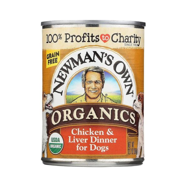 Grain Free Canned Organic Dog Food with Chicken and Liver