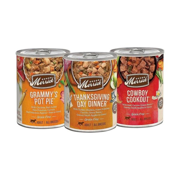 Grain Free Dog Food Variety Pack with Real Turkey and Chicken Options