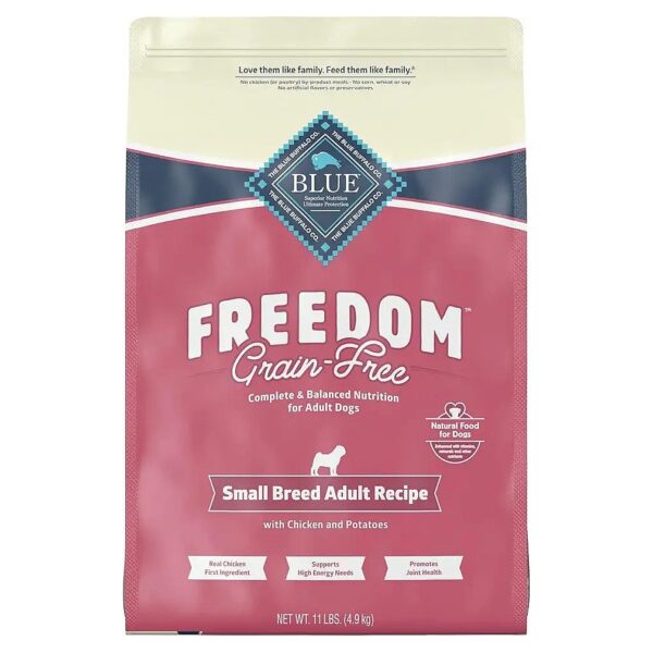 Grain-Free Dry Dog Food for Small Breed Adult Dogs Featuring Antioxidant-Rich Bits