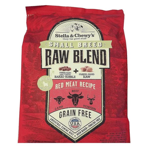 Grain-Free, Gluten-Free, and Potato-Free Raw Dog Food with Pure Red Meat for Small Breeds