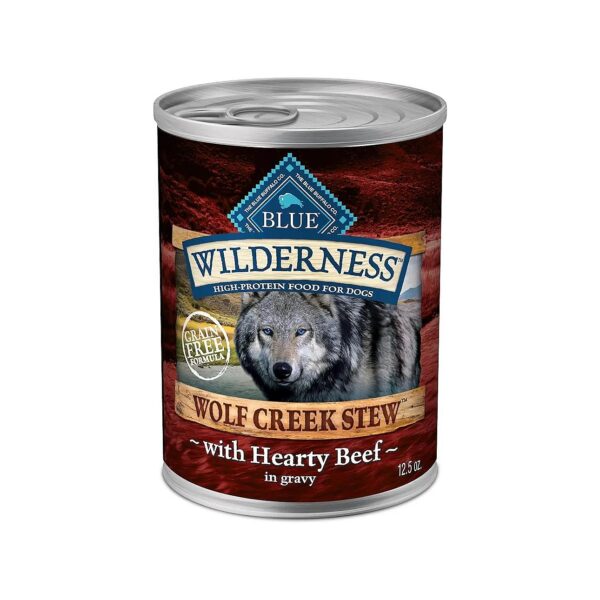 Grain-Free Wet Dog Food with Real Beef and No Corn, Wheat, or Soy