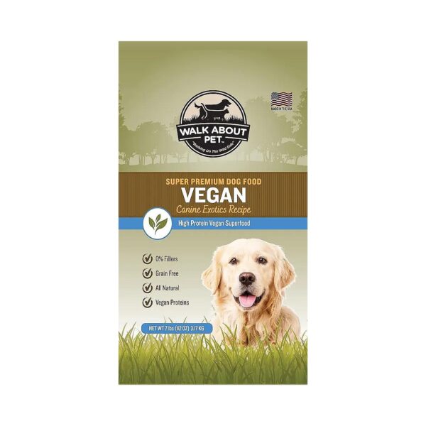 Grain-Free and Gluten-Free Vegan Dog Food Kibble with Single Source Protein