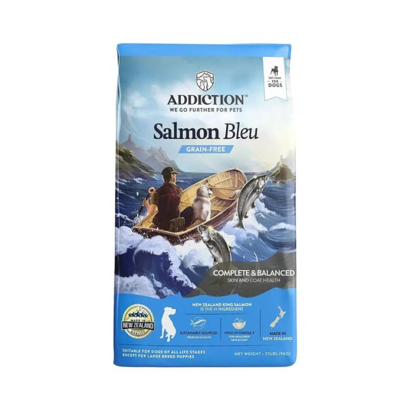 Grain-Free and Wheat-Free Dog Food with Premium Salmon and Fish Oil for Coat Health