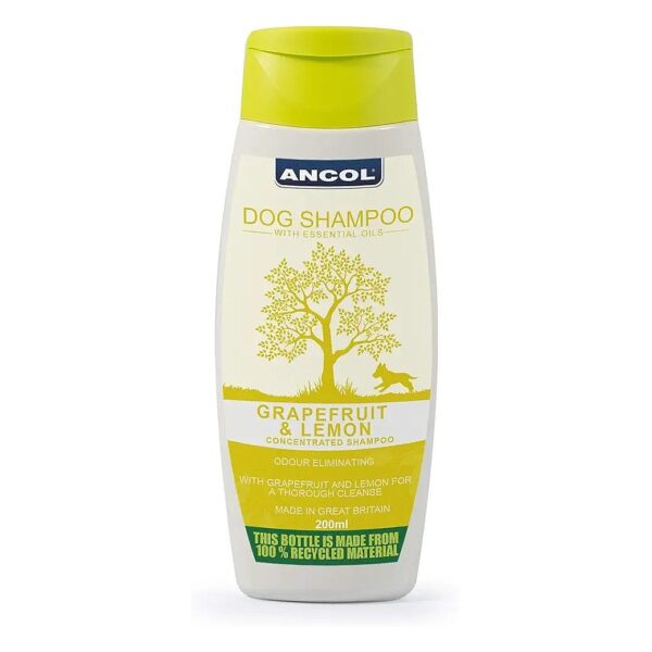 Grapefruit and Lemon Essential Oil Dog Shampoo 200ml Lotion, Non-Stripping Formula