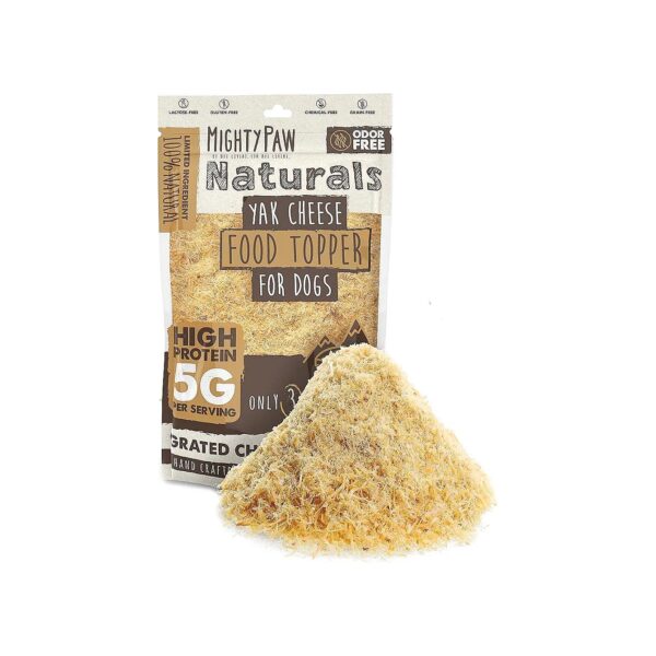 Grated Cheese Dog Food Enhancer for Picky Eaters and Dry Dog Food Lovers