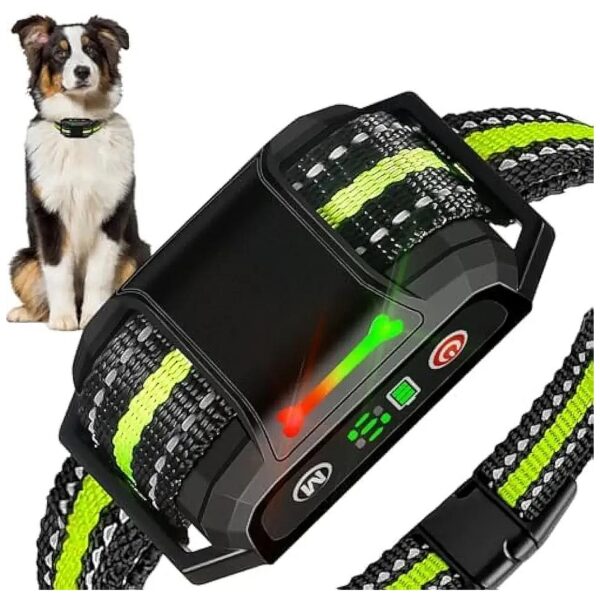 Green Automatic Dog Bark Collar for Small to Large Size Breeds of Dogs