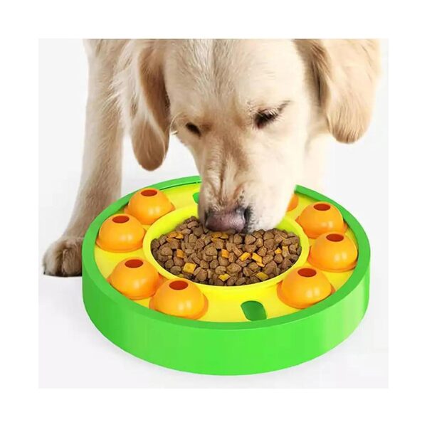 Green Dog Food Feeder Puzzle Toy for Christmas Stocking Stuffers