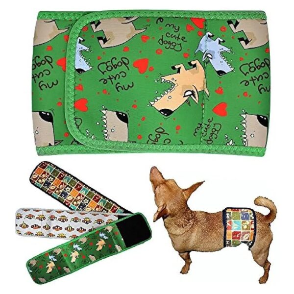 Green Dog Neoprene Reusable Male Belly Band Diaper for Small to Large Dogs XXXL Size