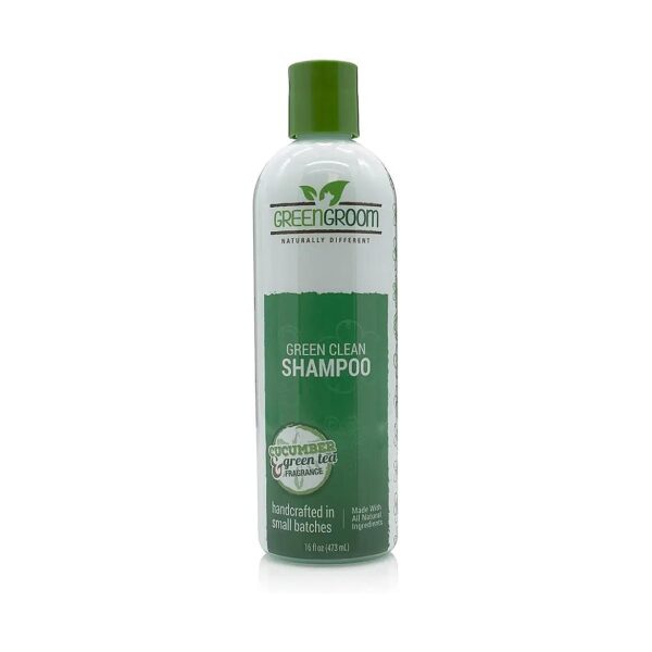 Green Groom Dog Shampoo for Dry, Itchy Skin with Cucumber and Green Tea Fragrance