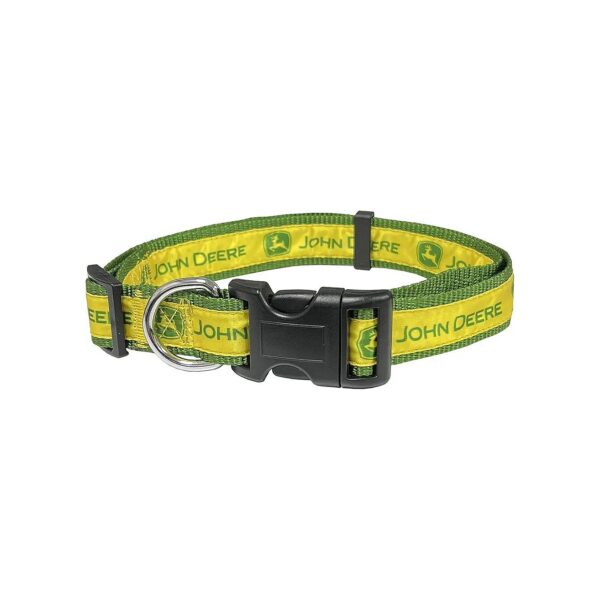 Green Pet Collar for Dogs and Cats with Adjustable Straps and Quick Release Buckle