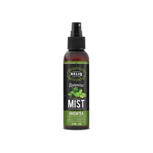 Green Tea and Aloe Vera Botanical Mist for Pets, Refreshes and Nourishes Coat and Skin