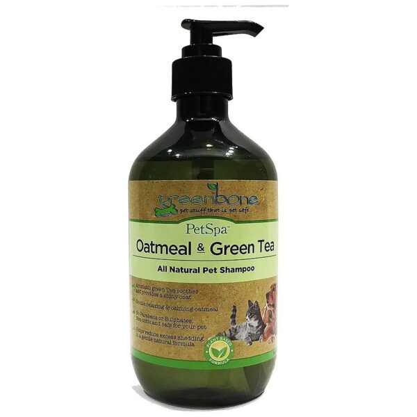 Green Tea and Oatmeal Shampoo for Natural and Effective Pet Care