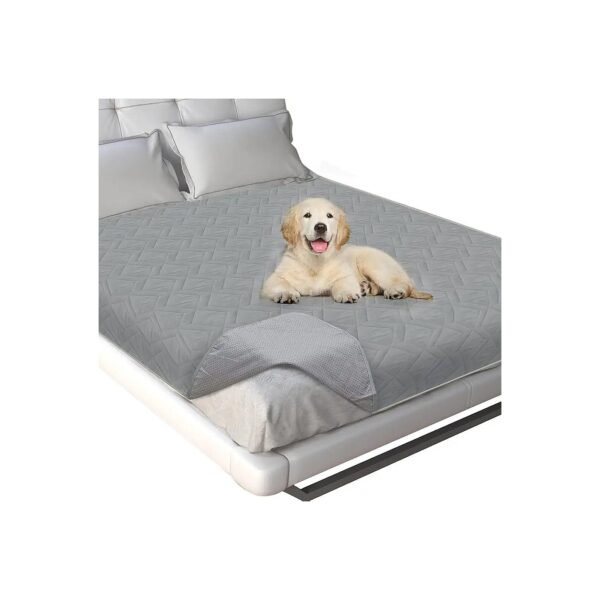 Grey Color Waterproof Dog Bed Cover for Sofa and Bed Protection