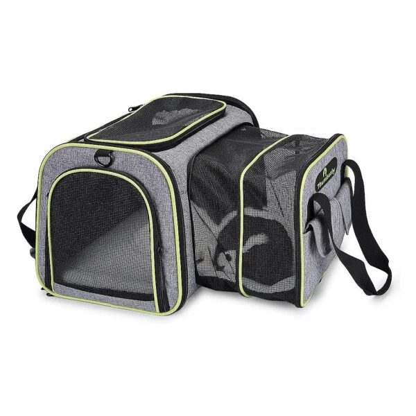 Grey Pet Carrier for Small Animals, Cats, and Puppies, Airline Approved