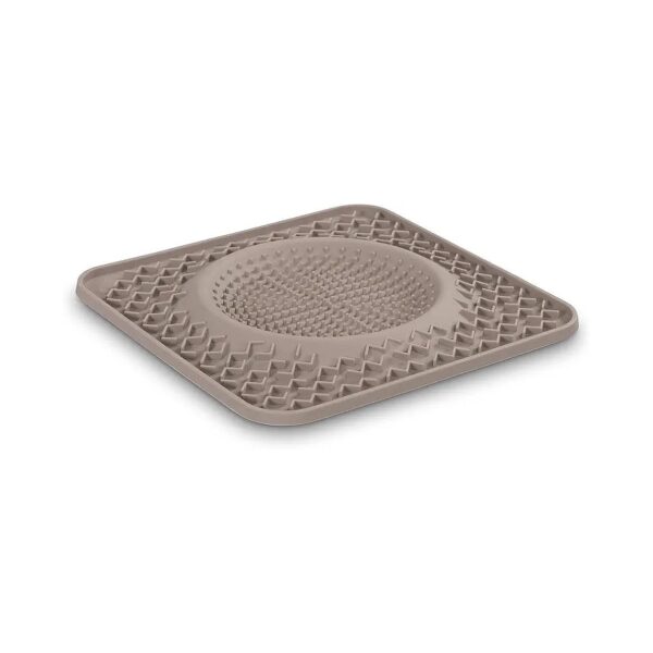 Grey Silicone Therapeutic Licking Bowl Mat for Dogs and Cats