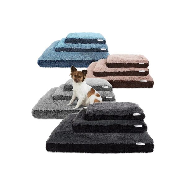 Grey Two-Toned Bolster Foam Pet Cuddler for Travel and Home